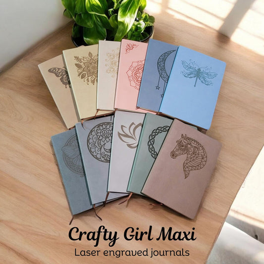 Leather Journal Blank Notebook Customizable Laser Engraved Personalized Gift for Writers, Diary, Sketchbook, Special Someone Keepsake