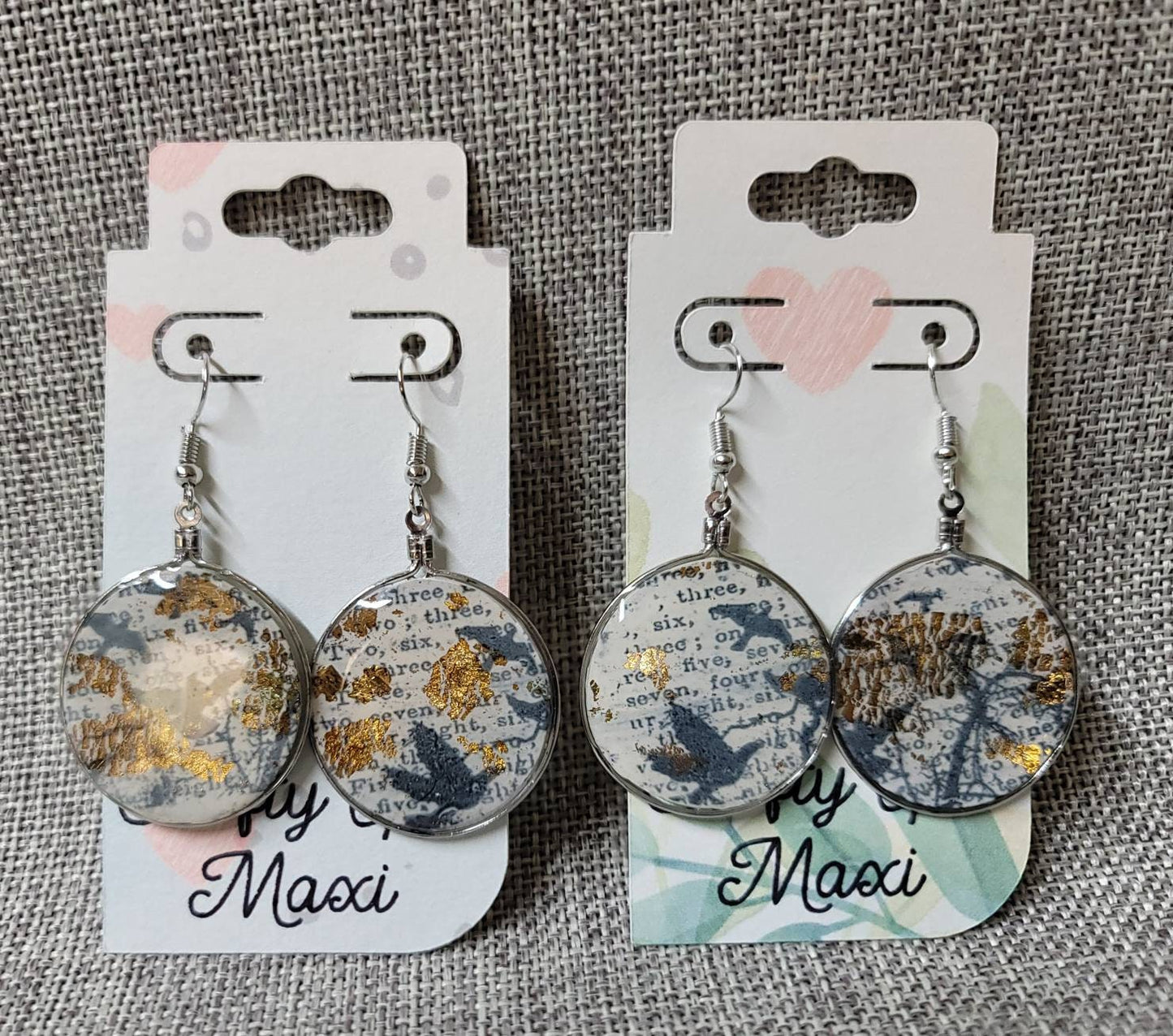 These are polymer clay raven earrings Lightweight hoop clay earrings. Modern hoop earrings gothic clay earrings boho hoop earrings