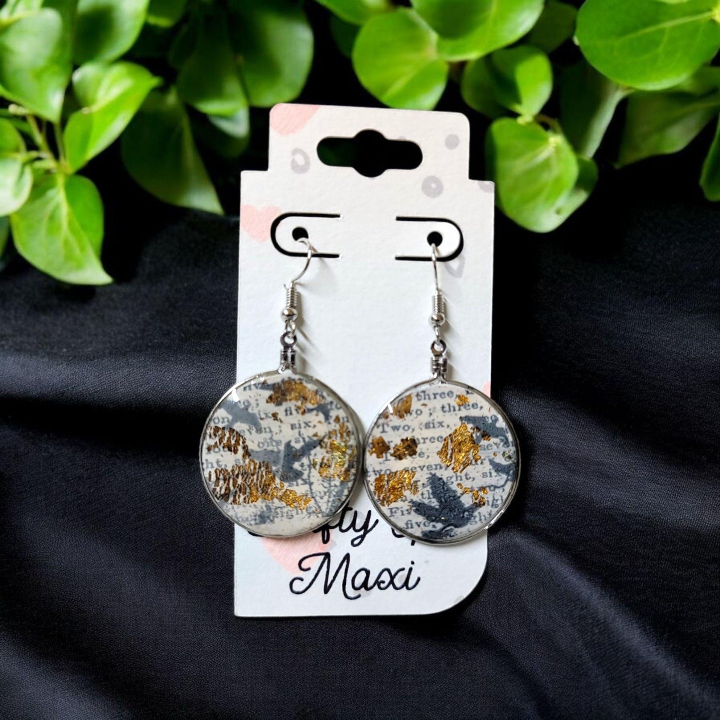 These are polymer clay raven earrings Lightweight hoop clay earrings. Modern hoop earrings gothic clay earrings boho hoop earrings