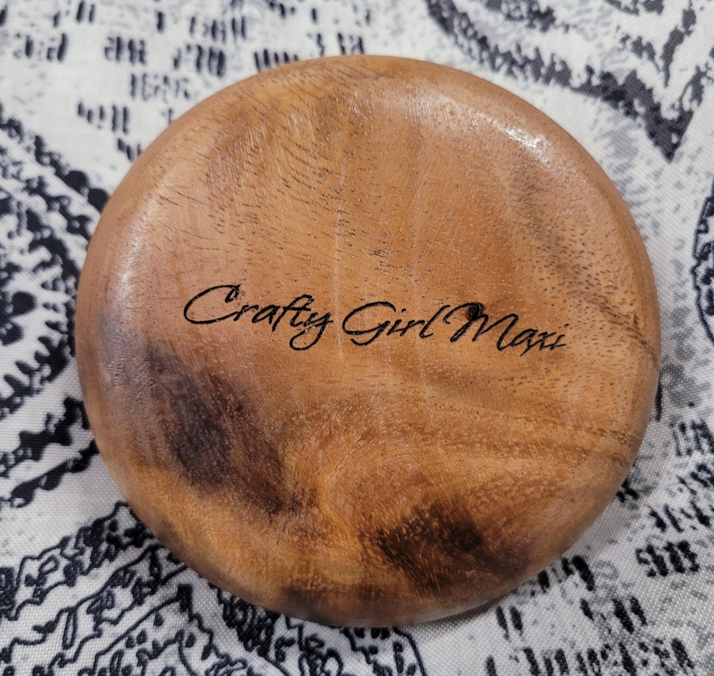 Resin Jewelry Trinket Bowl with Wooden Potion Bottle Design – Decorative Ring Holder & Small Catchall Dish