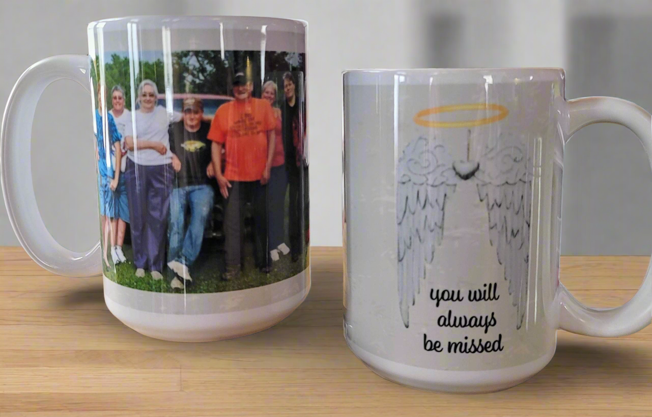 Custom Coffee Mug Set with Coaster - 15oz Sublimation Ceramic Mugs, Personalized & Customizable Gift for Coffee Lovers custom mug design