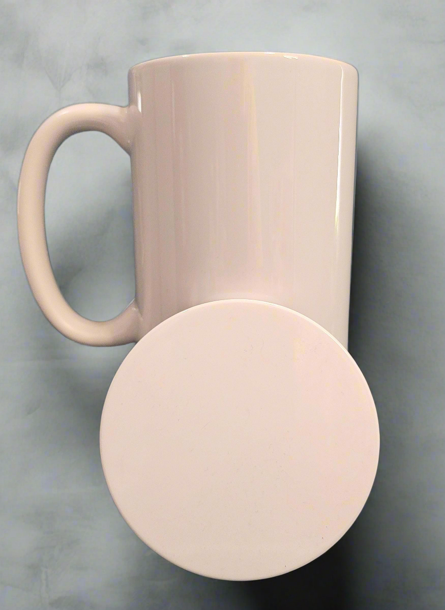 Custom Coffee Mug Set with Coaster - 15oz Sublimation Ceramic Mugs, Personalized & Customizable Gift for Coffee Lovers custom mug design