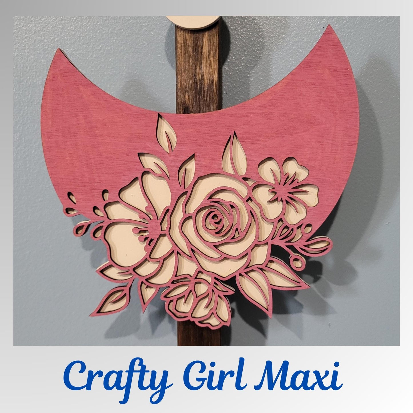 Moon Phase Wooden Wall Art Painted Bohemian eclectic design. Laser Cut Celestial Decor Flower Moon Wall Hanging Unique Home Design Piece