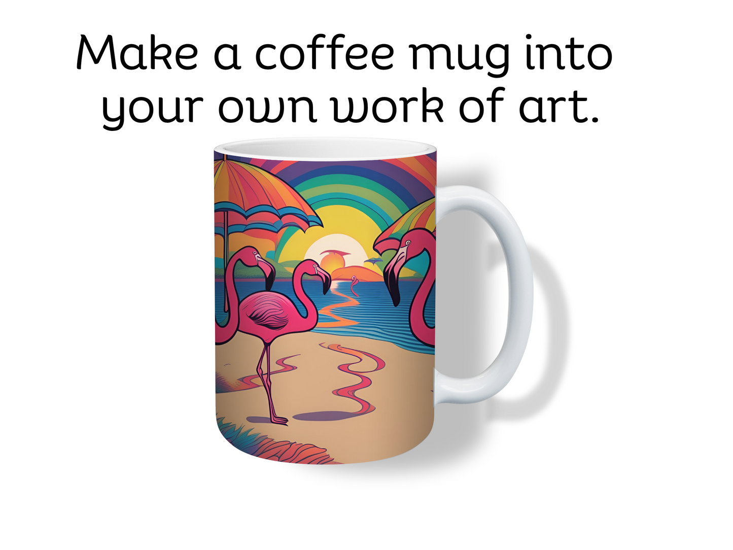 Custom Coffee Mug Set with Coaster - 15oz Sublimation Ceramic Mugs, Personalized & Customizable Gift for Coffee Lovers custom mug design